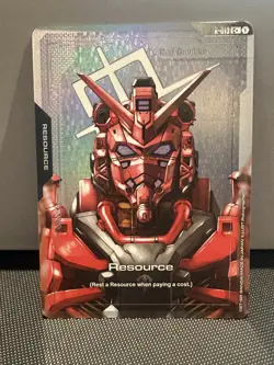 GUNDAM TCG CARD GAME RESOURCE RED GUNDAM R-013 C+ FOIL ENGLISH GD02 NEW - Image 1