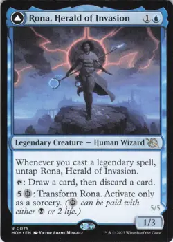 MTG Rona, Herald of Invasion (75) | NM Foil | March of the Machine {MOM} - Image 1