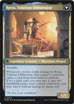 MTG Rona, Herald of Invasion (75) | NM Foil | March of the Machine {MOM} - Image 2