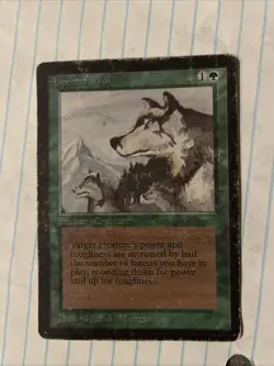 Magic The Gathering Beta Aspect Of Wolf - Image 1
