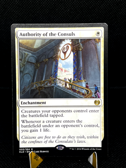 TCG MAGIC THE GATHERING: AUTHORITY OF THE CONSULS - KLD - Enchantment RARE - Image 1