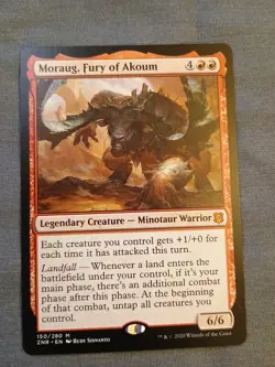 MTG Magic the Gathering Moraug, Fury of Akoum (150/457) Zendikar Rising LP - Image 1