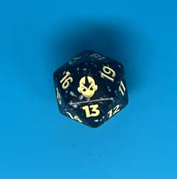 Mtg Avatar: The Last Airbender Spindown Die - Magic the Gathering d20 - Black - Image 1