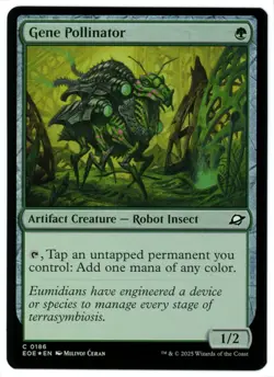 Gene Pollinator (Foil) - 0186 - Edge of Eternities - MTG - NM Ships Now - Image 1