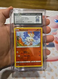 1/1 Guinness World Record 2020 Pokemon Scorbunny Sword N Shield R Holo Italian - Image 1