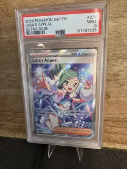 Pokemon TCG Lisia's Appeal Holo Full Art Ultra Rare Card 234/191 PSA 9 - Image 1
