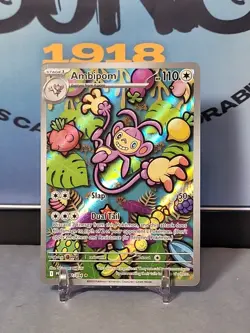 Ambipom 107/094 Illustration Rare Pokemon TCG Phantasmal Flames - Image 1
