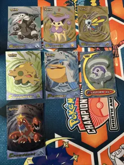 Topps 2003 Pokemon Advanced Foil lot of 7. Aggron & more. Read description - Image 1