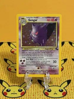 Gengar 5/62 Fossil Holo Vintage Pokemon TCG LP - Image 1