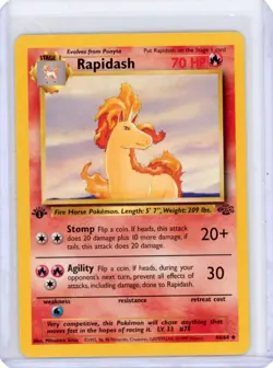 Rapidash 1st Edition Jungle Uncommon 44/64 Pokemon 1999 - Image 1