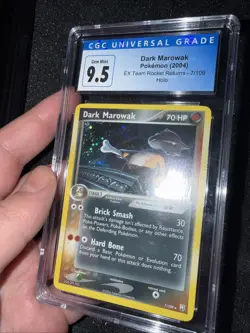 Pokemon Dark Marowak 7/109 Holo CGC 10 EX Team Rocket - Image 2