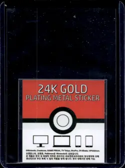 2023 Pokemon Candy Stickers Korean Onix 24K Gold Plating Striking NNO - Image 2