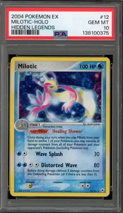 Pokemon Milotic EX Hidden Legends Holo Rare #12 PSA 10 Gem Mint - Image 1
