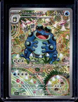 2025 Pokemon Black Bolt Seismitoad Illustration Rare #105/086 - Image 1