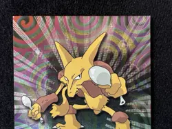 1999 Pokemon Topps Foil Alakazam #65 - LP - Image 3