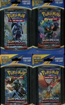 (4) Pokemon TCG Sun & Moon Burning Shadows Individually Sealed Booster Packs - Image 1