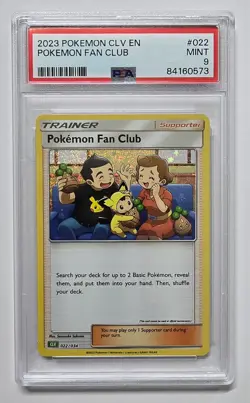 2023 Pokemon TCG Classic Collection Pokemon Fan Club CLV #22 Holo PSA 9 - Image 1