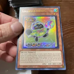 Yu-Gi-Oh! Lollipo Yummy JUSH-EN018 Ultra Rare 1st Edition Near Mint Condition - Image 4