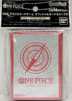ONE PIECE Card Game Official Card 70 Sleeves Pink - Image 1