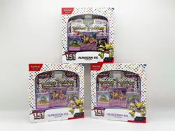 LOT OF 3x Pokemon TCG Scarlet & Violet 151 Alakazam EX Collection Boxes NEW - Image 1