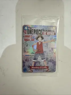 One Piece Monkey.D.Luffy College Basketball US Voyage Card - Image 1