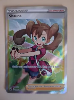 Pokemon TCG Shauna Fusion Strike Holo Card 263/264 Full Art Rare NM/M Pack Fresh - Image 1