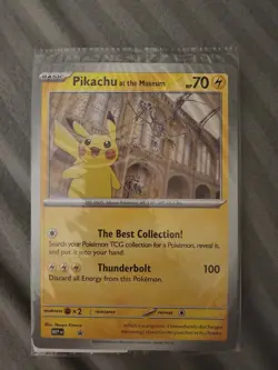Pokemon Pikachu At The Museum Jumbo Pokemon Card UK EXCLUSIVE - Image 1