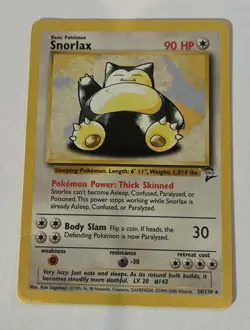 Pokemon Card - Snorlax 30/130 Base Set 2 Non Holo Rare WOTC - MP - Image 1