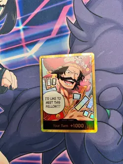 One Piece: D. Roger OP13 Gold Don!! Card - Carrying On His Will - English NM - Image 3