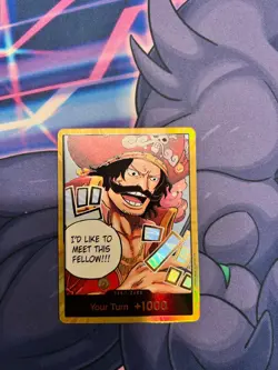 One Piece: D. Roger OP13 Gold Don!! Card - Carrying On His Will - English NM - Image 4
