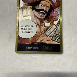 One Piece: D. Roger OP13 Gold Don!! Card - Carrying On His Will - English NM - Image 3