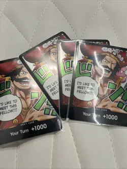 4 One Piece TCG DON!! Card (Gol.D.Roger) - Carrying On His Will (OP13) FOIL NM - Image 1