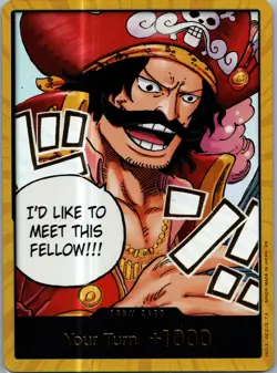 DON!! Card (Gol.D.Roger) (Gold) DON!! Carrying On His Will NM - Image 1
