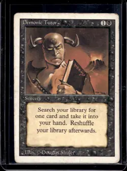 1994 Magic The Gathering Revised Edition Demonic Tutor #NNO - Image 1