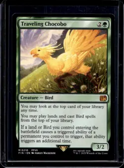 2025 Magic The Gathering Final Fantasy Traveling Chocobo Rare #0210 - Image 1