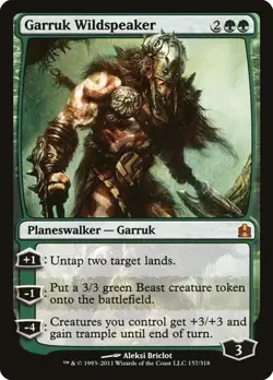Garruk Wildspeaker Commander 2011 MP MTG - Image 1