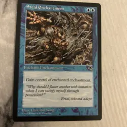 MTG Magic the Gathering Steal Enchantment (90/350) Tempest NM - Image 2