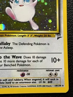 Wigglytuff 19/130 Base Set 2 Holo Rare Pokemon Trading Card LP - Image 5