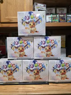 (6) Lot 2025 Pokemon Prismatic Evolutions Factory Sealed ETB Elite Trainer Box - Image 1