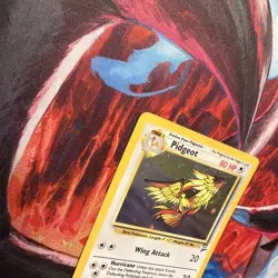 Pokemon Pidgeot TCG Base Set 2 Holo Unlimited Rare Card 14/130 - Image 4