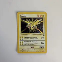 Pokemon WOTC Base Set 2 Zapdos Holo Rare - LP #20/130 - Image 1