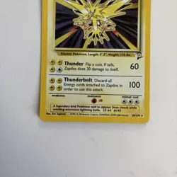 Pokemon WOTC Base Set 2 Zapdos Holo Rare - LP #20/130 - Image 4