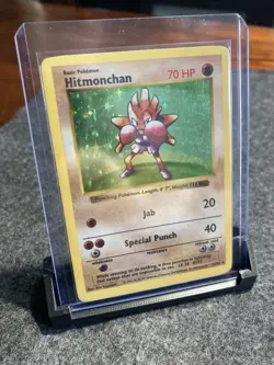 Pokemon TCG - Hitmonchan (7/102) Base Set Shadowless - Holo - MP - Image 5