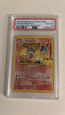 Charizard 4/102 PSA 10 TCG Pokemon Celebrations Classic Collection - Image 1