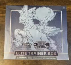 Pokemon 2021 Chilling Reign Ice Rider Calyrex ETB Elite Trainer Box SEALED - Image 1