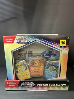 Prismatic Evolutions Poster Collection Sealed Set Of 6 Pokemon Mega Evolutions - Image 1