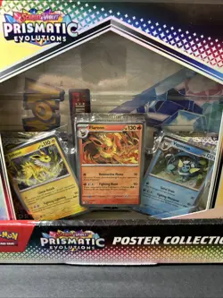 Prismatic Evolutions Poster Collection Sealed Set Of 6 Pokemon Mega Evolutions - Image 3