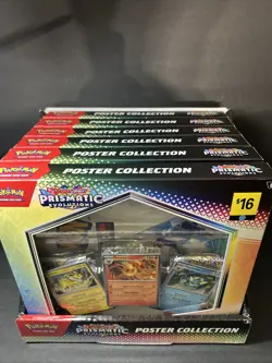 Prismatic Evolutions Poster Collection Sealed Set Of 6 Pokemon Mega Evolutions - Image 4