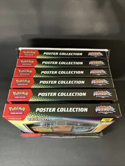 Prismatic Evolutions Poster Collection Sealed Set Of 6 Pokemon Mega Evolutions - Image 5