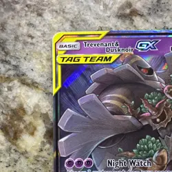 Trevenant & Dusknoir GX SM217 Sun & Moon Black Star Promo Holo Pokemon Card NM! - Image 4